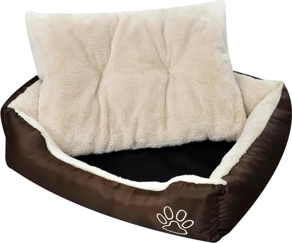  VidaXL Hundebett Braun Und Beige XXL