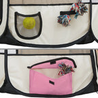  Tectake Tierlaufstall Aus Polyester Inkl. Tragetasche - Rosa