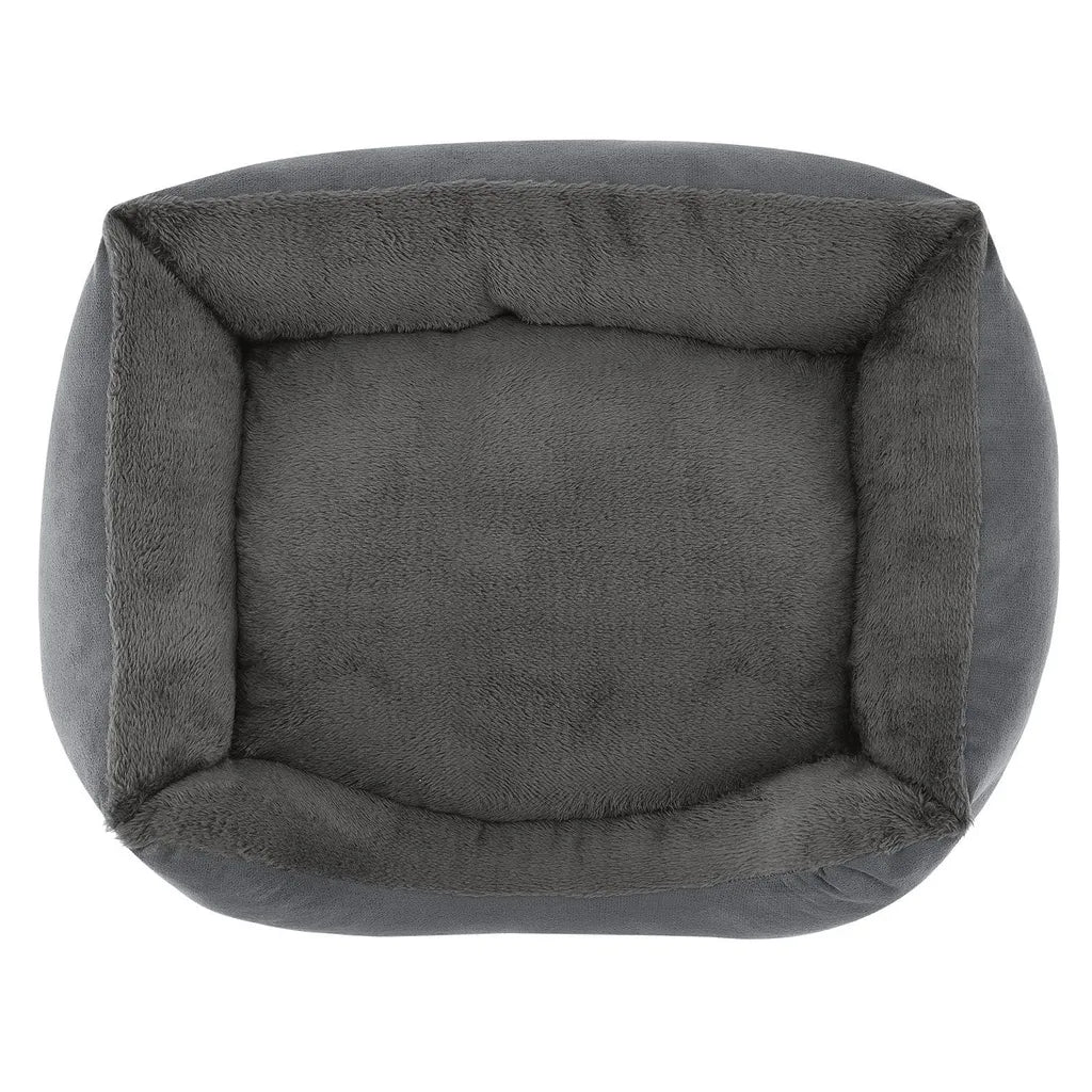  Juskys Hundebett Eila S – Hundekorb 50 X 37 X 15 Cm – Orthopädisches Hundekissen Waschbar & Flauschig - Haustierbett Für Kleine Hunde & Katzen In Grau
