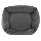  Juskys Hundebett Eila S – Hundekorb 50 X 37 X 15 Cm – Orthopädisches Hundekissen Waschbar & Flauschig - Haustierbett Für Kleine Hunde & Katzen In Grau