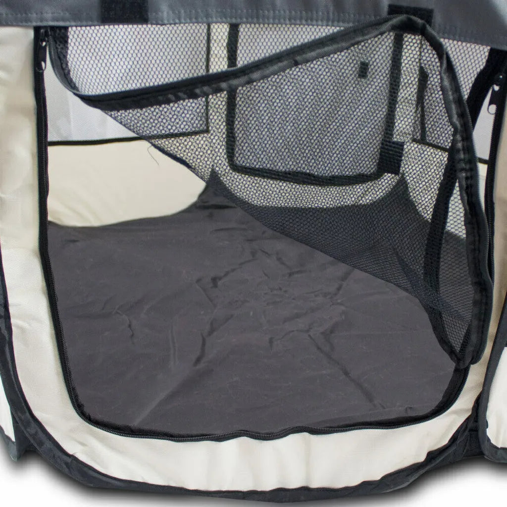  Bituxx Welpenlaufstall Farbe Grau, MS-16123