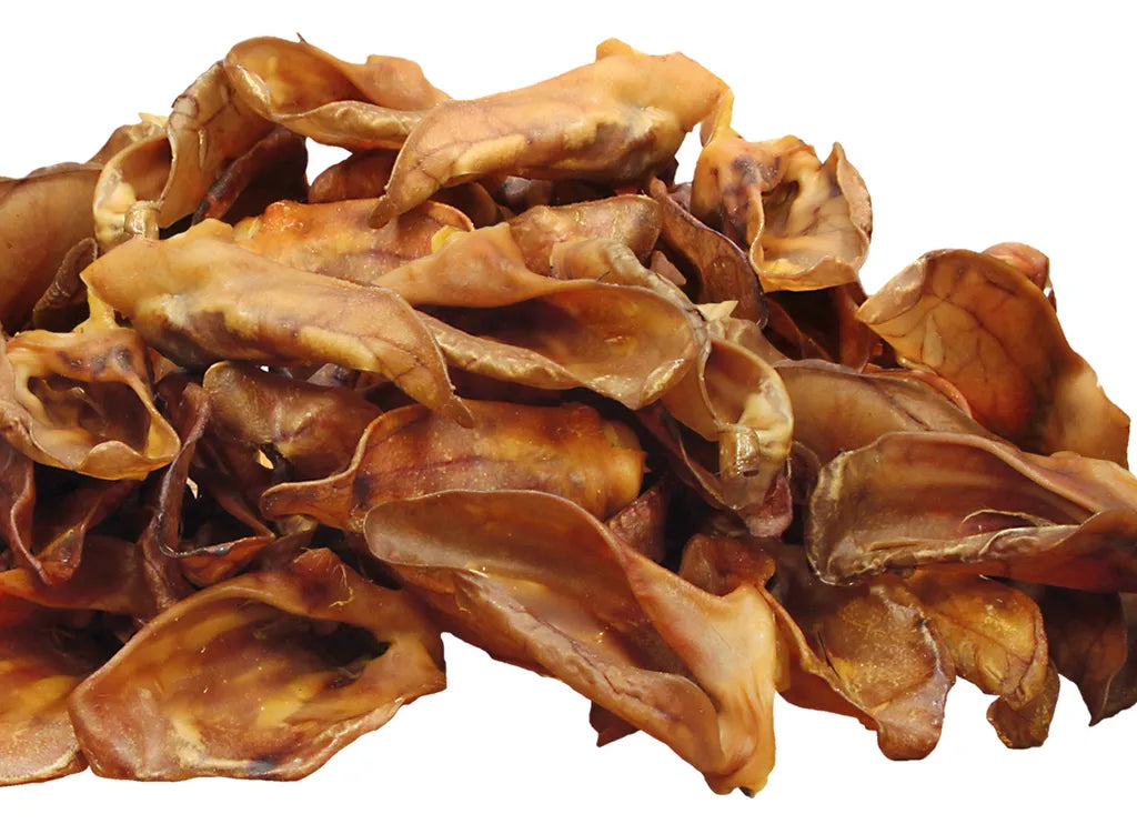  1kg Schecker - Schweineohren Premium - Deutsche Ware - Hundeohren