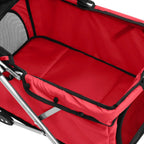  VidaXL Hundewagen Faltbar Rot 76x50x100 Cm Oxford-Gewebe