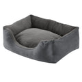  Juskys Hundebett Eila S – Hundekorb 50 X 37 X 15 Cm – Orthopädisches Hundekissen Waschbar & Flauschig - Haustierbett Für Kleine Hunde & Katzen In Grau