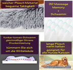  The Pets Smile Plüsch Hundekorb,Hundesofa,Hundekissen,Hundebett,Hundekörbchen,waschbar, Plüsch Kissen, Für Große Hunde