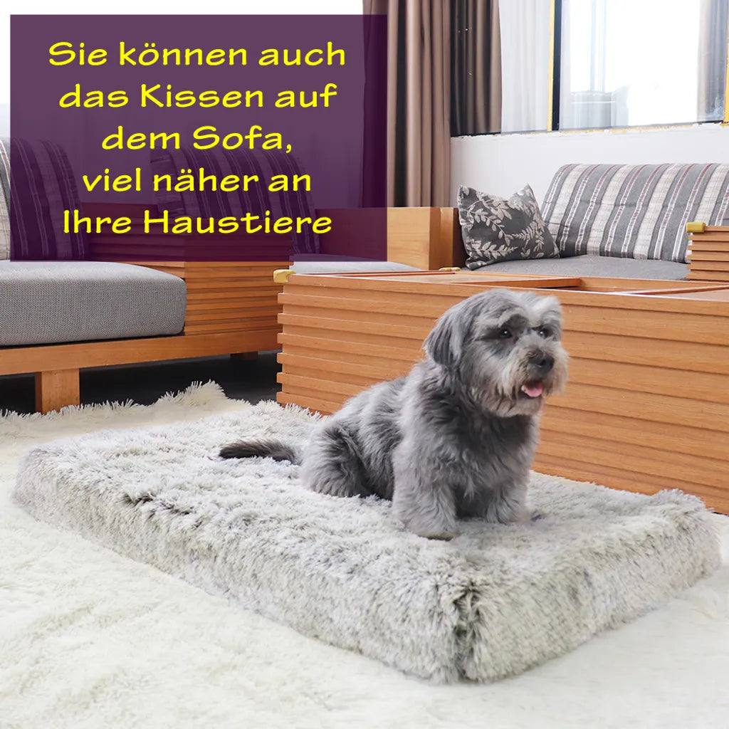  The Pets Smile Plüsch Hundekorb,Hundesofa,Hundekissen,Hundebett,Hundekörbchen,waschbar, Plüsch Kissen, Für Große Hunde