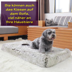  The Pets Smile Plüsch Hundekorb,Hundesofa,Hundekissen,Hundebett,Hundekörbchen,waschbar, Plüsch Kissen, Für Große Hunde