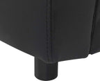  VidaXL Hundesofa Schwarz 67x41x39 Cm Kunstleder