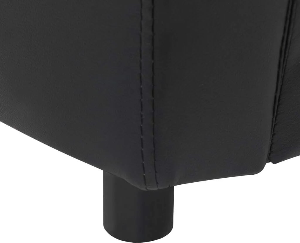  VidaXL Hundesofa Schwarz 67x41x39 Cm Kunstleder