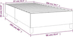  VidaXL Boxspringbett Hellgrau 90x200 Cm Stoff