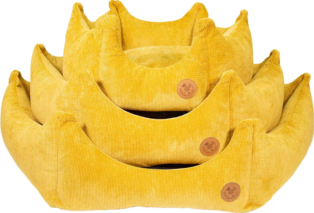  Hundebett Krone L - Gelb