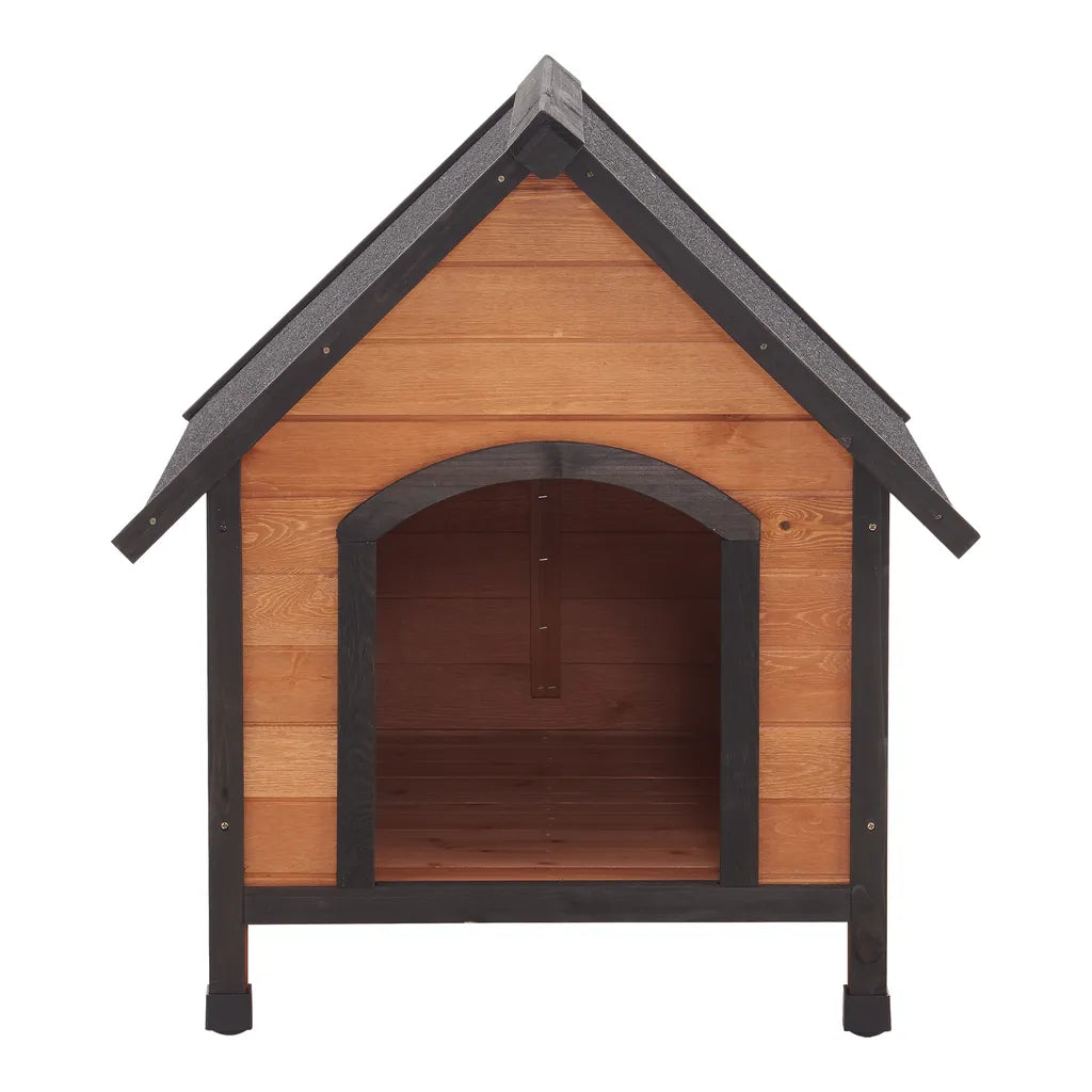  Hundehütte Hundsheim 83x78x88cm Aus Tannenholz Mit Bitumendach Natur Schwarz