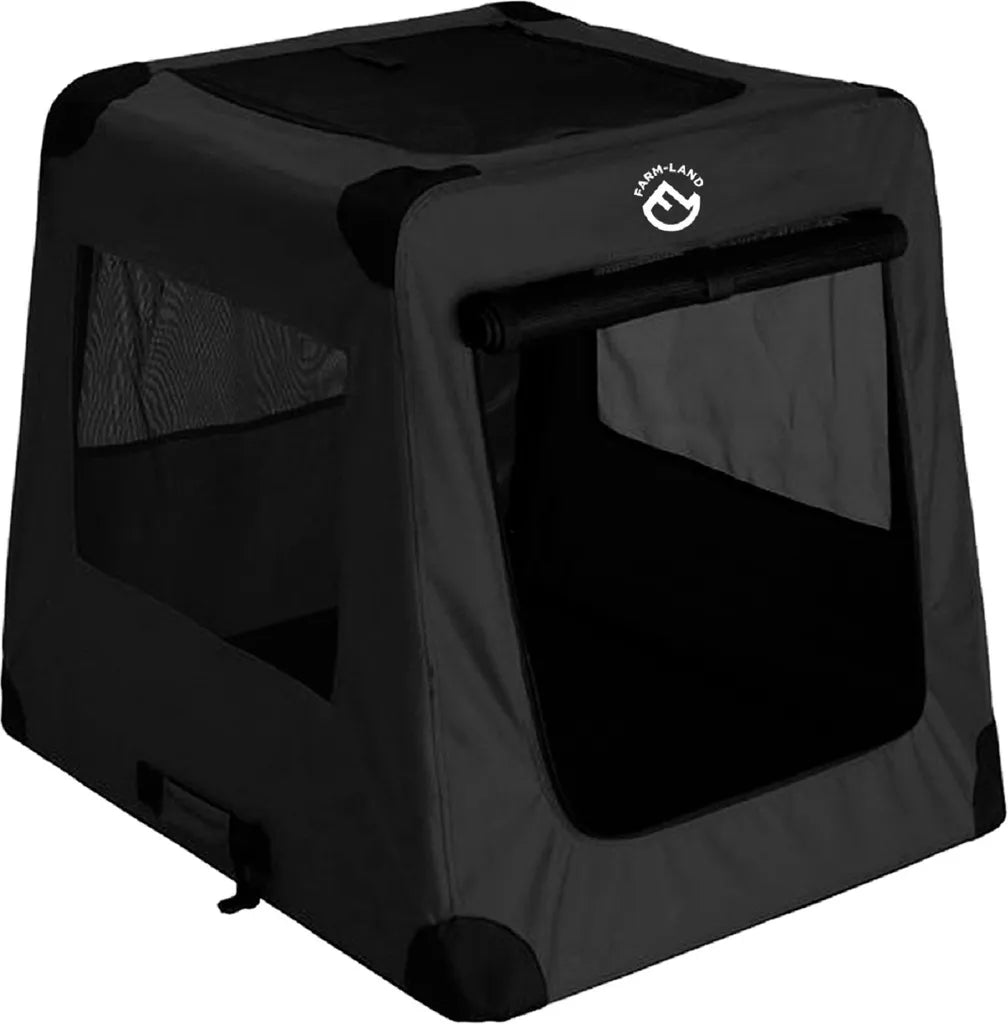  Farm-Land Auto Transportbox Faltbare Autobox Hundebox Schwarz