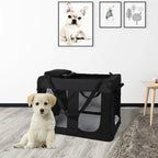 Mucola Hundebox L - 70 X 50 X 52 Cm Transportbox Hundetransportbox Faltbar Katzentransportbox Hundetasche