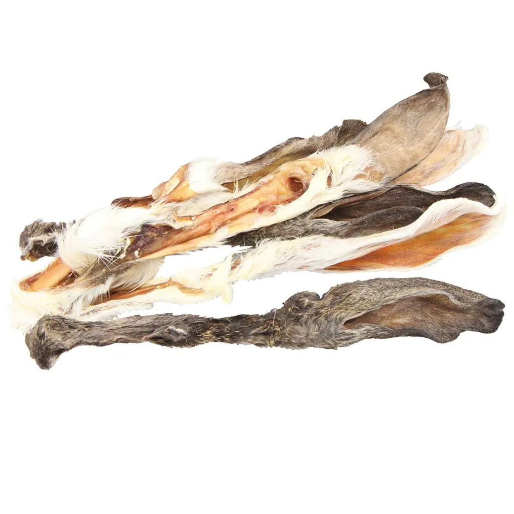  Getrocknete Kaninchenohren Sind Ein Ideal Verträglicher Kausnack Für Viele Ernährungssensible Hunde Ca 200 G