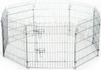 PawHut Freilaufgehege Welpenauslauf Welpenzaun Laufstall Welpengitter Für Tiere 8-teilig B63 X H60 Cm