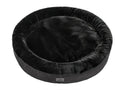  Hundebett Hobbydog RABBIT Tierbett Hundesofa Schlafplatz Couch Rund Plüsch XXL Schwarz