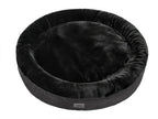  Hundebett Hobbydog RABBIT Tierbett Hundesofa Schlafplatz Couch Rund Plüsch XXL Schwarz