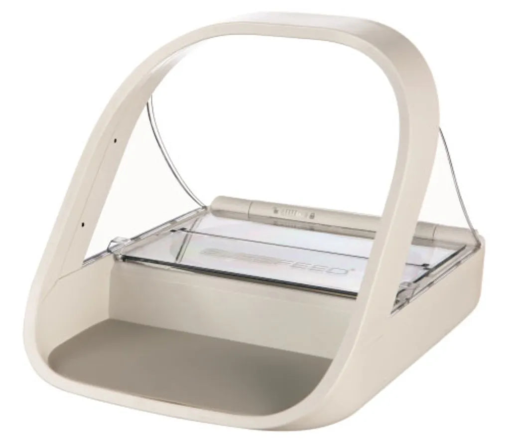  Trixie SureFeed Futterautomat Mit Microchiperkennung 450 Ml/32 × 20 × 23 Cm, Weiß