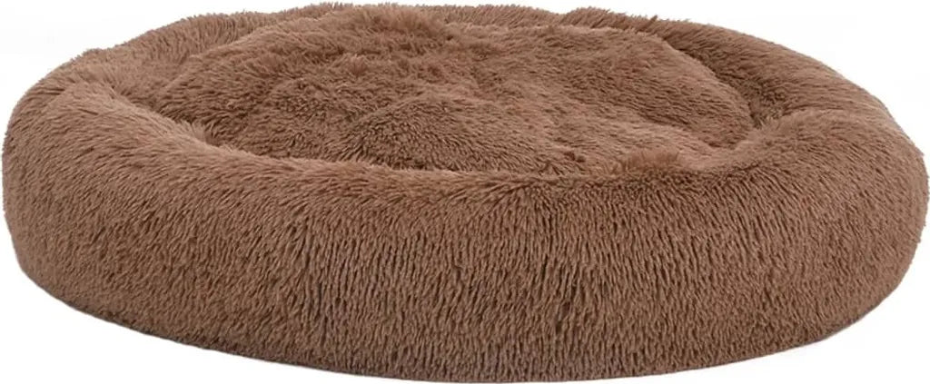  VidaXL Waschbares Hunde- & Katzenkissen Braun 70x70x15 Cm Plüsch