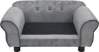  VidaXL Hundesofa Grau 72x45x30 Cm Plüsch