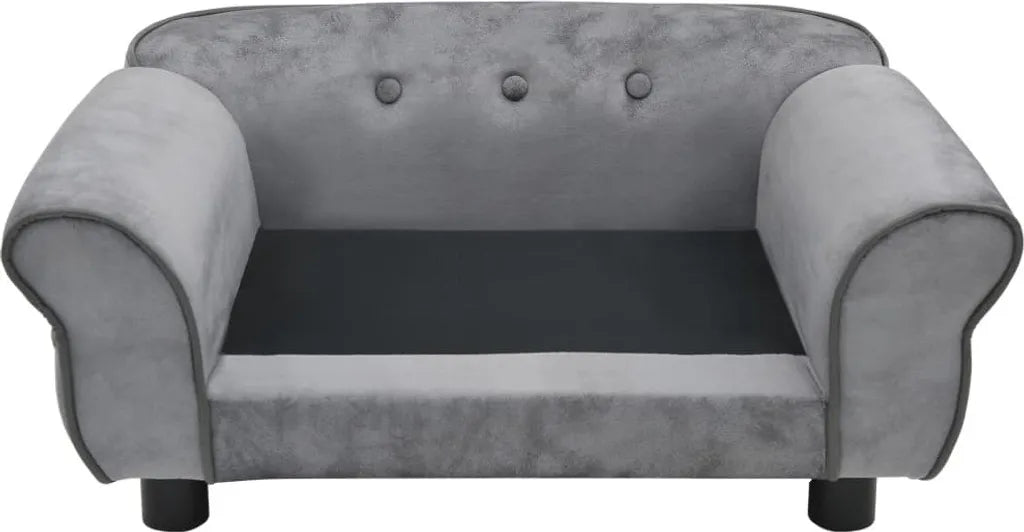  VidaXL Hundesofa Grau 72x45x30 Cm Plüsch