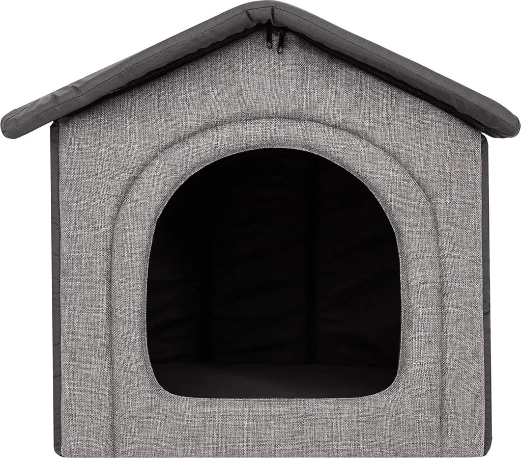  Hobbydog Hundehaus Hundehütte Schlafplatz Beruigungsplatz Beruigungshöhle Hellgrau Graphit R3: 52 X 46 X 53 Cm