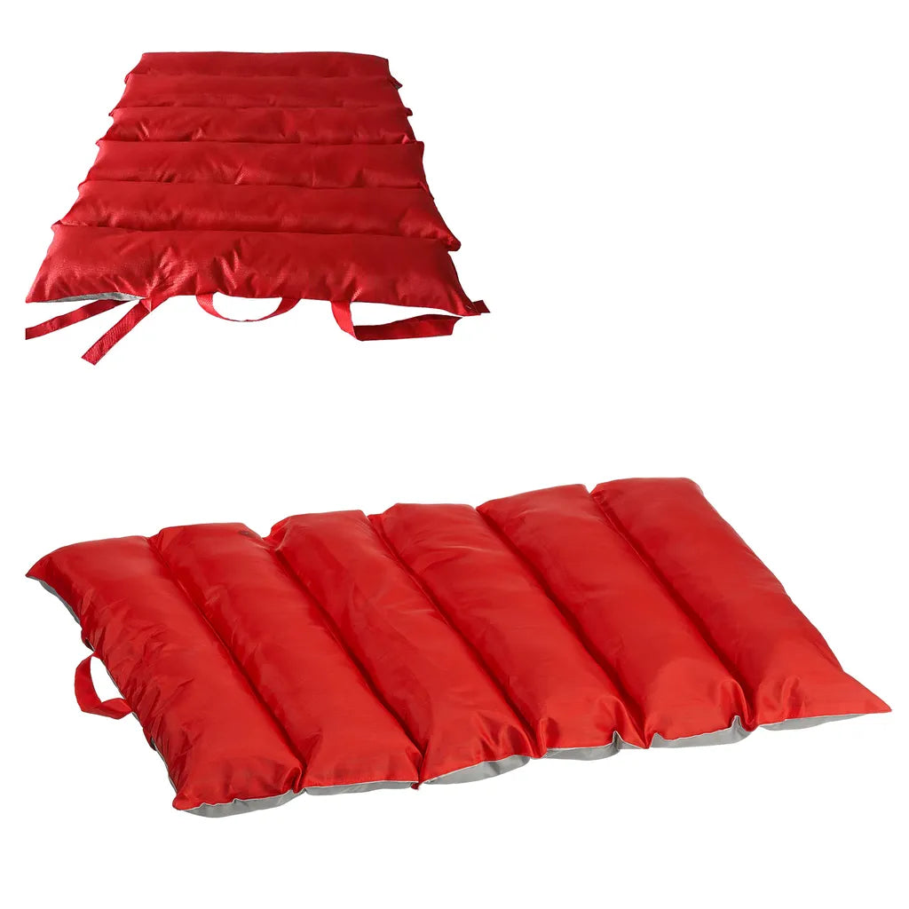 Hundekissen Faltbar Zum Mitnehmen Rot 80x60 Cm Hundematte Reisehundebett Kissen Schlafplatz Waschbar