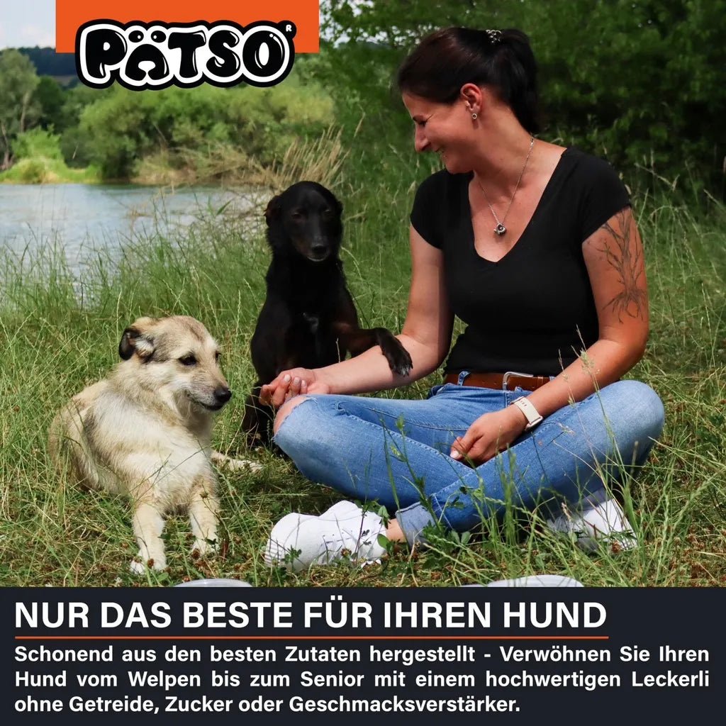  PÄTSO Hunde Snack Trainingssnack, 500g - Huhn - Bone Mix