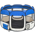  Tectake Tierlaufstall Aus Polyester Inkl. Tragetasche - Blau