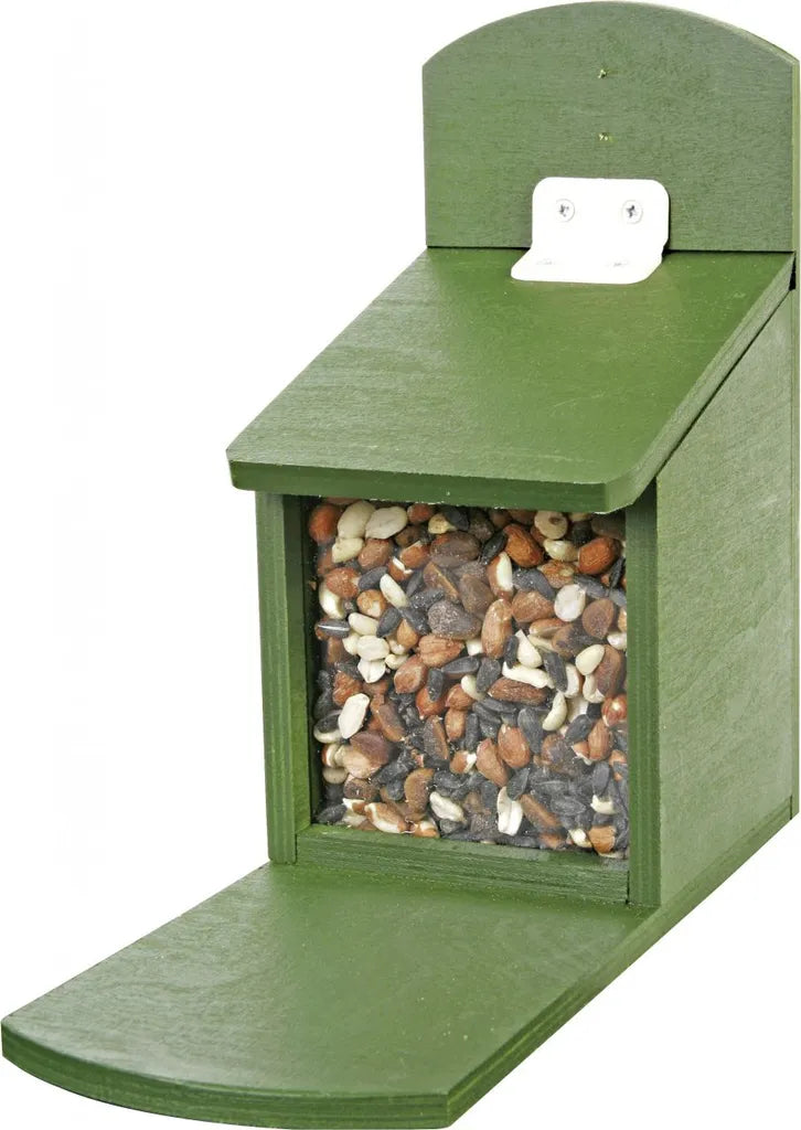  Wildlife Eichhörnchen-Futterautomat Holz Grün, Holz, 100%