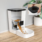  3L WIFI Elektronischer Futterautomat Futterspender Automatischer Futternapf Für Katzen Hunde Programmierbar 4 Mahlzeiten Pro Tag Netzteil / Batterie