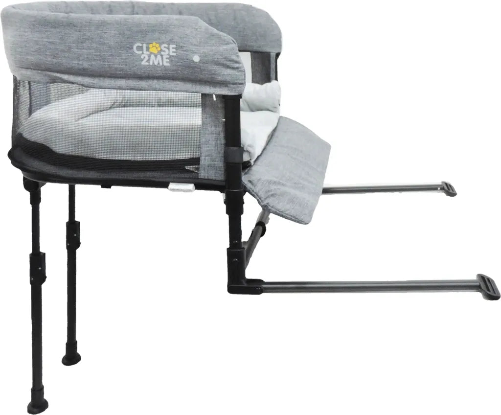  Close2Me HAPPY - Mittelgroßes Beistellbett Für Haustiere Bis 12 Kg, Inklusive Auflagepad Mit Kuschelrand