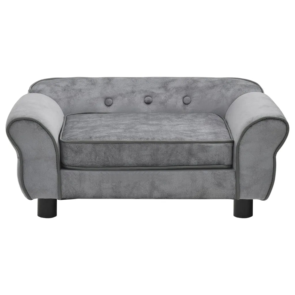  VidaXL Hundesofa Grau 72x45x30 Cm Plüsch