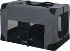 Pro-Tec [pro.tec] Hundetransportbox (grau - Faltbar) Gr. XXL