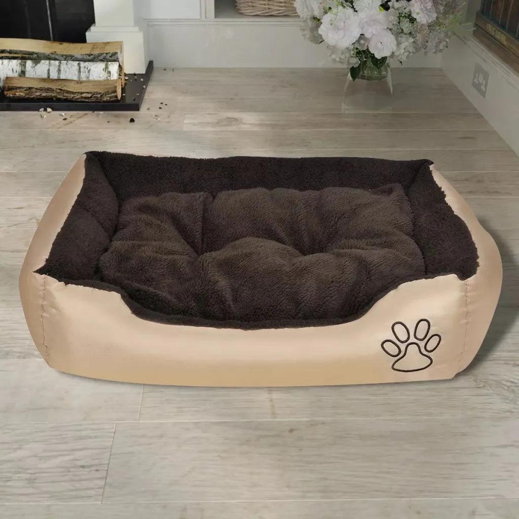  VidaXL Warmes Hundebett Mit Polsterkissen L