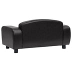  VidaXL Hundesofa Schwarz 80x50x40 Cm Kunstleder