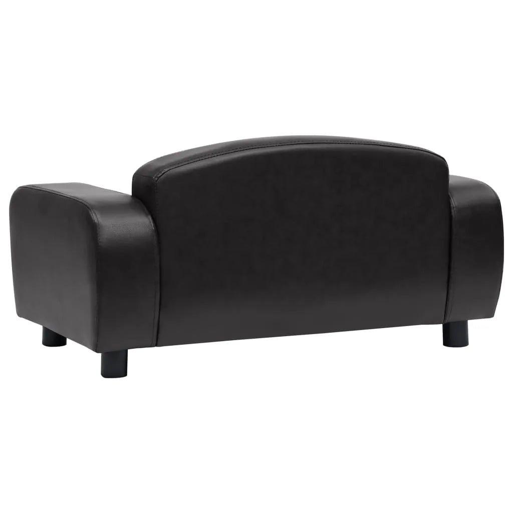  VidaXL Hundesofa Schwarz 80x50x40 Cm Kunstleder