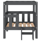  VidaXL Hundebett Grau 65,5x43x70 Cm Massivholz Kiefer