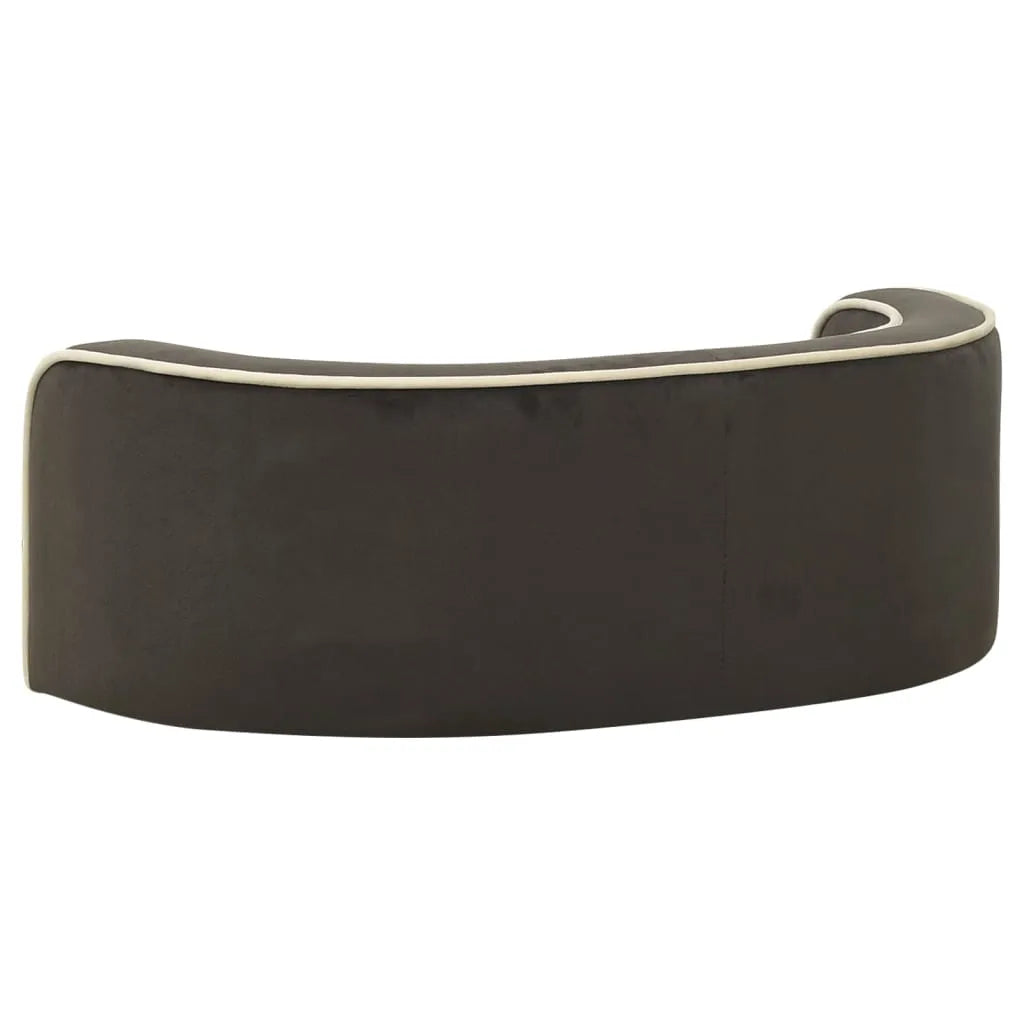  VidaXL Hundesofa Klappbar Dunkelgrau 73x67x26 Cm Plüsch Kissen