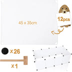  Wolketon Freigehege DIY Hunde Welpenzaun Laufgitter Meerschweinchen Kaefig Welpenauslauf