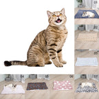  1X Katzenbett Matte Hundebetten Haustier Schlafmatte Weich Flanell Wolle Decke Für Kleine Große Hunde Katzen Doppelseitige Verwendung(E)