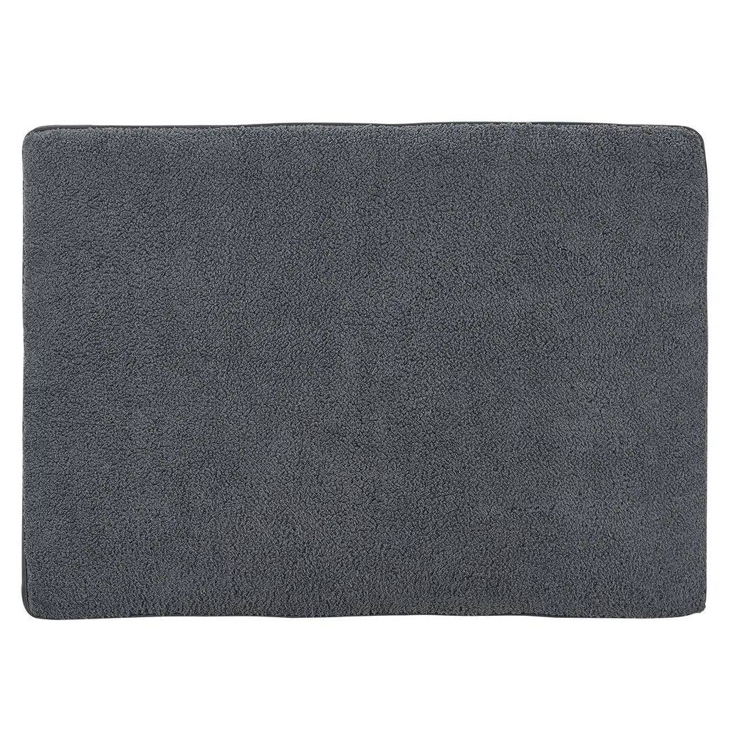  Juskys Hundebett Milow Orthopädisch 112x81cm - Hundekissen Flauschig & Stabil - Bezug Abnehmbar & Waschbar – Hundematte Für Große Hunde - Grau