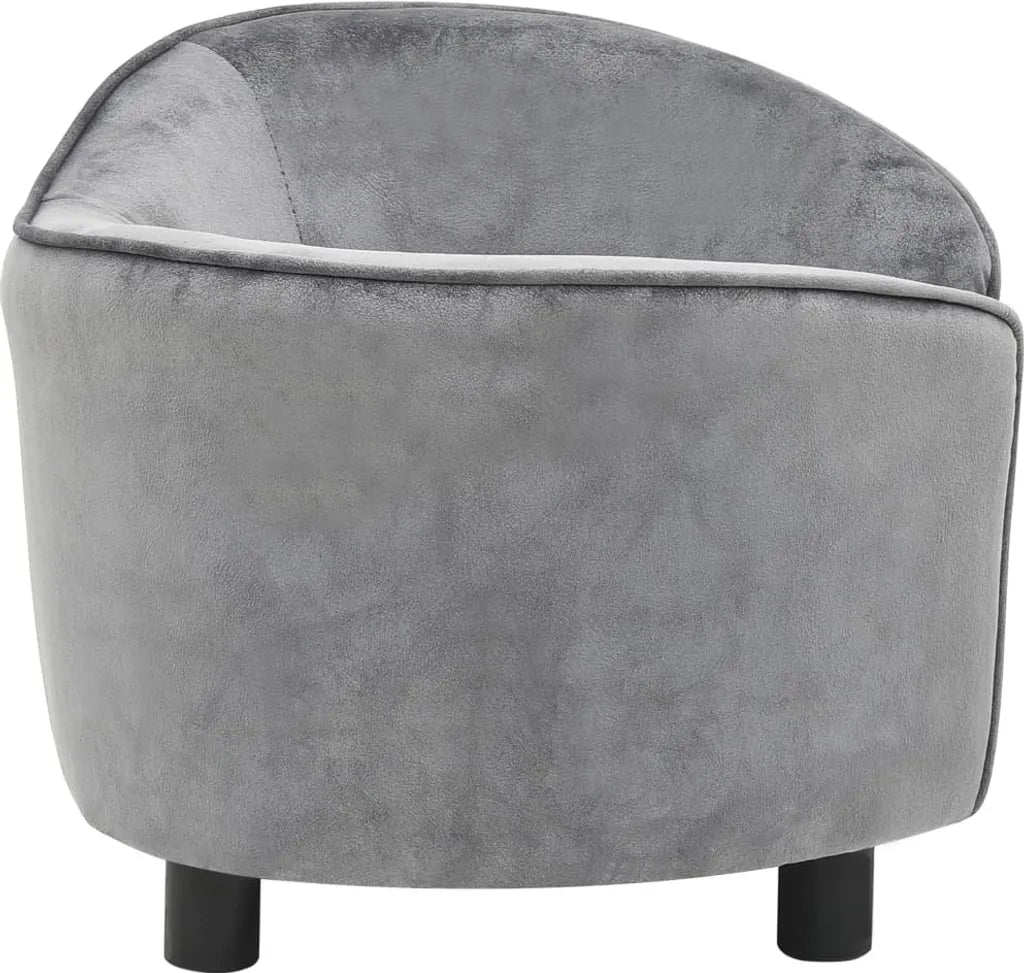  VidaXL Hundesofa Grau 69x49x40 Cm Plüsch