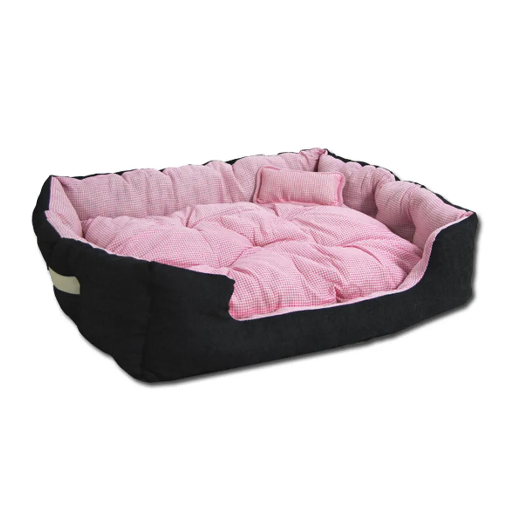  12518 Tierbett Pink Ca. 82x70x20cm Mit Innenkissen + Schmusekissen + Pipi-Schutz-Unterlage