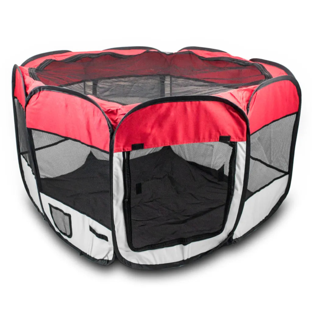  Bituxx Welpenlaufstall Farbe Rot, MS-16124