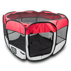  Bituxx Welpenlaufstall Farbe Rot, MS-16124
