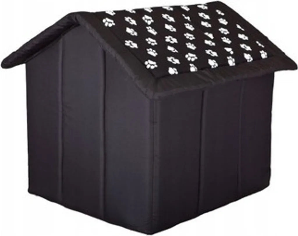  BUDCWL2 R4 Hundehöhle Katzenhöhle Hundebett Katzenbett Hundehaus Schlafplatz Hundekorb Hund Haus Hundehütte Schwarz In Den Pfoten R4: 60 X 55 X 60 Cm