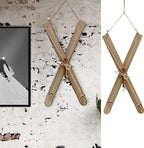  Deko Ski Zum Auhängen H40cm Holzski Skipaar Winterdeko Weihnachtsdeko Schnee Skihütte