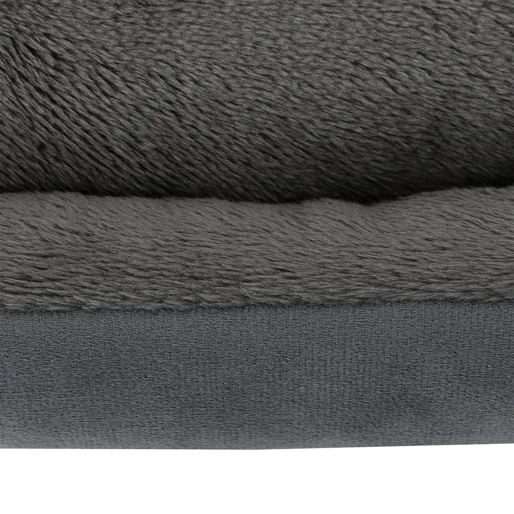  Juskys Hundebett Eila S – Hundekorb 50 X 37 X 15 Cm – Orthopädisches Hundekissen Waschbar & Flauschig - Haustierbett Für Kleine Hunde & Katzen In Grau